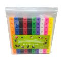 100pcs Mathematics Linking Cubes 3D Puzzle Numberblocks Interlocking Multilink Counting Blocks Stacking Game Educational Toy. 