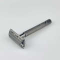 Double Edge Shaving Black Golden Hair Removal Adjustable Metal Safety Razor Shaver Blade Barber Manual Shave. 