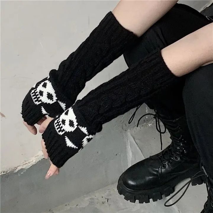 Black Gloves Elbow Mittens Elbow Length Winter Gloves Winter