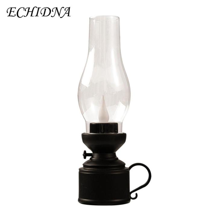 ECHIDNA Electronic Oil Lamp Creative 80s Retro LED Decorative Candle