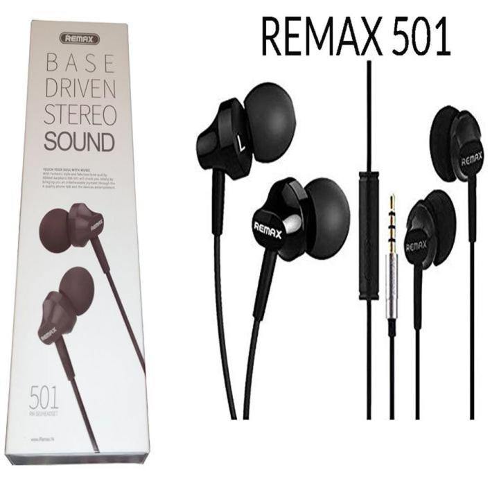 Remax RM 501 In Ear Earphone Stereo Headset Metal Body | Daraz.com.bd