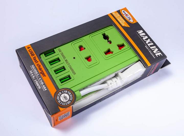 universal%20travel%20multi%20charger%204%20USB%20PORT%20with%20multiplug%20MAXLINE%20ML-604%20Multi-plug%20With%204%20USB%20Port%20And%205pin%20Socket%206%20FEET%20CABLE%20SAFETY%20SHUTTER%20MILTIPLUG%20FAST%20CHARGING%20-%20Image%204