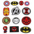 Embroidery calibrated to do Iron Man Marvel Spider-Man cartoon clothing accessories embroidery cloth patch stickers affixed.
