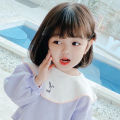 Children's wigs women's BOBO inner buckle short hair girls baby headwear styling air bangs mock hair headgear in stock.