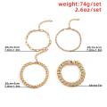 4Pcs/Set Luxury Shiny Rhinestone Bracelets Set Bangle Women Men Adjustable Clear Crystal Chunky Link Charm Bracelet Hand Jewelry.
