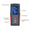 EMF Meter USB Rechargeable, Radiation Detector for Electromagnetic Field and Temperature Precise for. 
