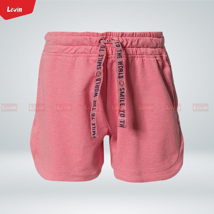 Teen Girls Comfortable Terry Cotton Short Pant With Elastic Waist  Drawstring From Levin