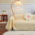Sofa Blanket Cover ClothinsCream Color Sofa Towel Full Covered Cover Towel All-Inclusive Sofa Cover Sofa Cushion.
