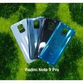 Backshell for Redmi Note 9 Pro / Note 9 Pro Max Replacement Back Battery Cover For Xiaomi Redmi Note 9 Pro Back Rear Glass Case. 