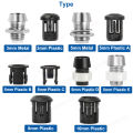 3mm 5mm 8mm 10mm LED Holder Socket Clip Bezel Light Emitting Diode Lamp Base Cover Metal Chrome Plastic Display Blub Cup Case.