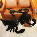 New creative doll simulation, funny and cute black scorpion pillow, boy gift, plush toy.
