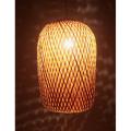 Earth friendly Bamboo Made Oval Shaped Hanging Lamp Shaded - 1.