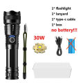 Powerful Rechargeable Flashlight GT10 LED High Power Flashlights Long Range Torch Tactical Lantern For Emergency. 