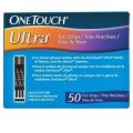 One Touch Ultra Strips - 25 & 50 Strips Blood Glucose Test Strips.