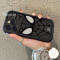 MissConnie Cool Cartoon Spider-Man Phone Cover Compatible For IPhone 16 13 11 15 14 12 Pro Max 7Plus X XR 7 6 15 8 6S Plus XS MAX SE 2020 Trend Brand Anime Marvel Angel Eyes Shockproof Soft Case. 