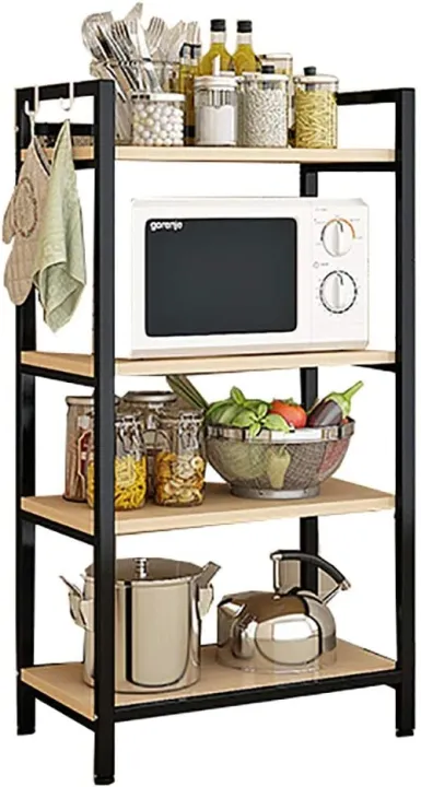 4-storey%20Kitchen%20Shelf%20Floor-standing%20Wood%20Carbon%20Steel%20Structure%20Multi-purpose%20Storage%20Rack%20Suitable%20Kitchen%20-%20Image%206