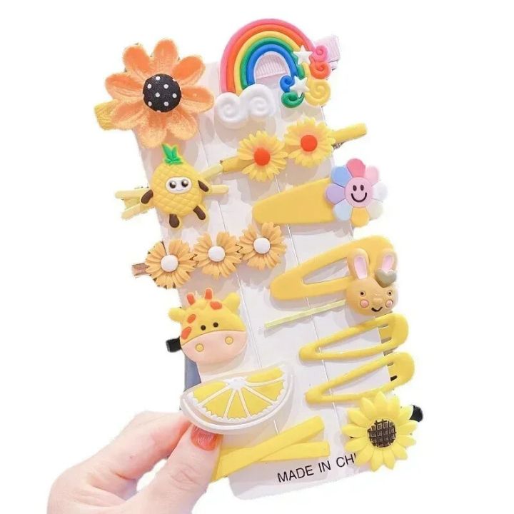 14%20Pcs%20a%20Set%20Girls%20Cute%20cartoon%20Sweet%20Hair%20Clip%20Rainbow%20Fruit%20Cute%20Cartoon%20Hair%20Bands%20Lovely%20Hair%20Accessories%20Headwear%20Hairpins%20-%20Image%205