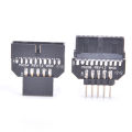 Front Panel Plug Connector USB3.0 19-pin To USB 9Pin Adapter For Motherboard Eatop. 