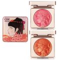 CDE Highlighter Blush Peach Pallete 2 ColorsFace Blush Mineral Pigment Palette Shining Blusher Facial Shadow Cosmestics Powder.