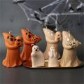 Unique Candle Making Resin Casting Supplies Kitchen Accessories Tools Ghost Cute Aromatherapy Weird Mold Halloween Silicone Ghost Candle Mold DIY Home Crafting Tools.