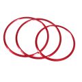 3Pcs Car Seat Adjustment Switch Knob Ring Cover Trim Red for Mercedes Benz A B GLA CLA Class W176 W117 W246 C117 A180. 