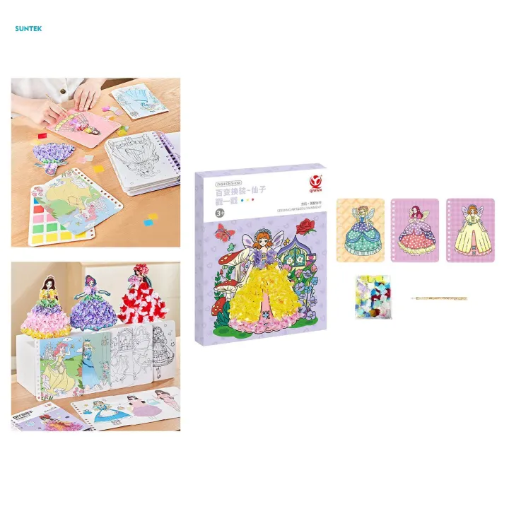 Colorful%20Watercolor%20Painting%20Book,%20Princess%20Theme%20Reusable%20Sticker%20Book,%20Removable%20Travel%20Sticker%20Book%20for%20Kids%20Birthday%20Party%20Supplies%20Awards%20-%20Image%202