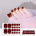 Nail Stickers: Cute Hot Stamping Toe Nail Decorations - Waterproof & Sweat-Resistant - Ideal Nail Art Accessories for a Stylish Footwear Look - Easy to Apply & Remove - Perfect for Any Occasion.