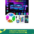 Best Quality 5Meter LED Light Strip, TV LED Backlight USB RGB 5050 Color Strip, Music Synchronized Color Changing Remote App Control 5Volt, Halloween Decorative Night Light, Suitable for Home, Bedroom, Christmas Party, Holidays Ceiling lighting.