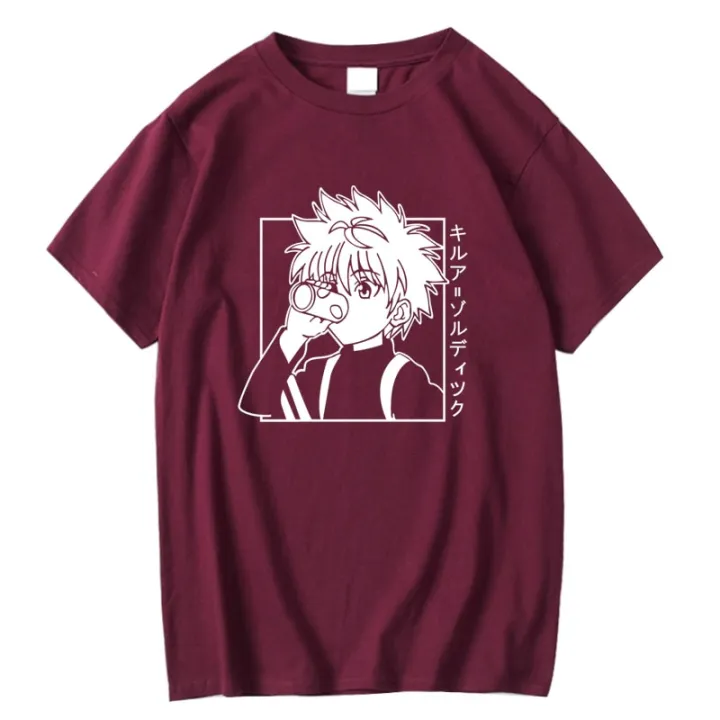 XIN%20YI%20Men's%20Casual%20High%20Quality%20100%25%20Cotton%20T-shirt%20Tops%20Kawaii%20Hunter%20X%20Hunter%20Tshirt%20Killua%20Zoldyck%20T-shirt%20Anime%20Tee%20Shirt%20-%20Image%206
