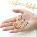 FORIDE 12 Pcs 3 Ring Book Rings Leaf Binders Office Book Rings Snap Split Hinged 20mm Inner Diameter Book Ring Gold. 