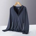 Men Summer UPF 50+ UV Sun Protection Thin Jacket Lightweight Quick Dry Zipper Hoodie Jacket Anti uv Clothing for Hiking Cycling.