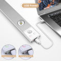 30/40cm Cat Eye LED Bar Night Light PIR Motion Sensor Spotlight USB Rechargeable Magnet Lamp For Under Kitchen Cabinet Bedroom. 