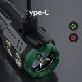 3*T20 Outdoor Strong Light Torch Portable Mini Three Eye Flashlight Type-C Charging Flashlights Cap Clip Lamp for Fishing Bike Accessories. 