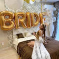 【Buried Buzie】32Inch Rose Gold Silver Bride To Be Balloon Wedding Decorations Bride Letters Foil Ballon Bridal Shower Bachelor Party Supplies. 