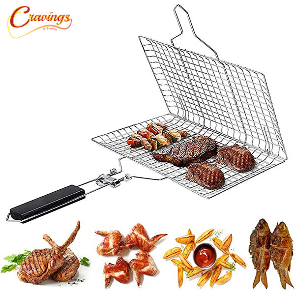 Stainless Steel Portable Bbq Net Holder Clip- Enjoy Convenient Grilling Anywhere With This Durable And Easy-To-Use Clip