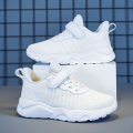 2022 new children's white shoes boys' shoes summer mesh breathable middle-aged children's primary school girls' sports shoes.