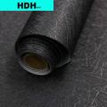 Black Silk Wallpaper Embossed Self Adhesive Wallpaper Removable Vinyl Black Peel and Stick Wallpaper Waterproof Furniture Decor. 