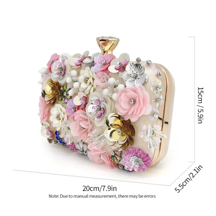 3D%20Beaded%20Flower%20Evening%20Bag,%20Elegant%20Box%20Clutch%20Purse,%20Women's%20Wedding%20Handbags%20For%20Party%20Prom%20-%20Image%207