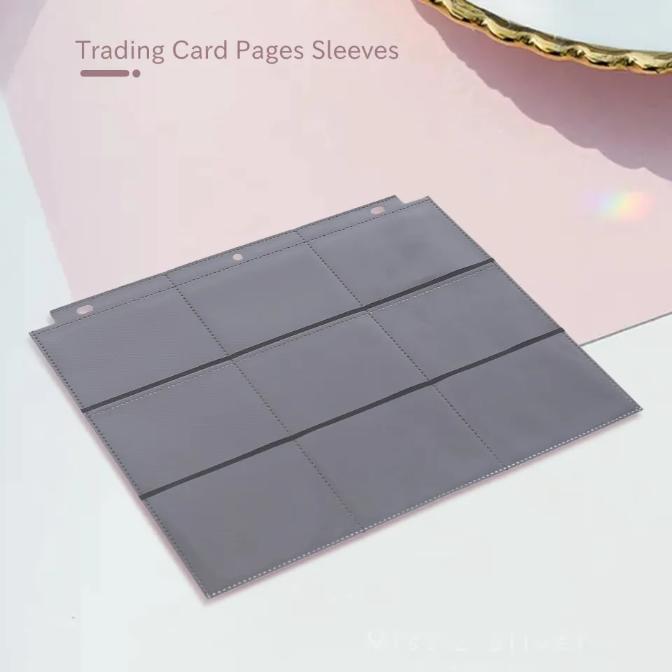 trading cards binder Black Trading Card Binder (Holds 900 Cards)