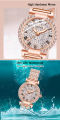 badgeLouisWill Crystal Women Watches Diamond Watch Ladies Top Luxury Brand Ladies Casual Women's  Crystal Watches Rhinestone Casual Wristwatch. 