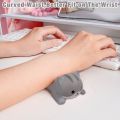 3D Cute Soft Mouse Pad Decompression Wrist Rest Pad Cartoon Animal Shape Light Weight Hand Pillow Ergonomic Comfortable Mouse Pad Anti-slip Soft Sponge Memory Foam Wrist Cushion. 