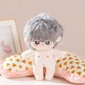 Kawaii Plush Cotton Idol Doll 20cm Stuffed Super Star Figure Dolls Plush Avocado Baby Fat Body Doll Can Change Clothes Kids Gift.