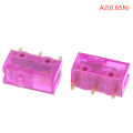 2pcs Dustproof Mouse Micro Switch 3Pin Gold Contactor 150 Millions Click Life 0.74/0.65N Micro Button jingu.