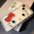 Cute Hello Kitty Case For iphone 15 Pro Case,Clear Phone Cover For iphone 15 Pro Max Case,3D Cartoon For iphone 15 Phone Case. 
