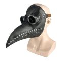 Halloween Black Rubber Plague Doctor Mask Long Nose Bird Beek Steampunk Gas Latex Face Mask Cosplay Prop for Kids and Adult. 