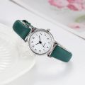 Women Quartz Alloy Watch Ladies Fashion Small Dial Casual Watch Leather Wristwatch for Women.