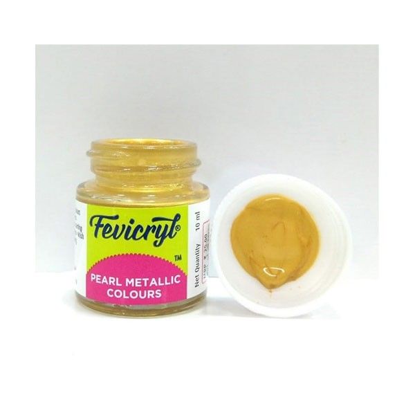 Kit Colori Acrilici Fevicryl Pastello - 10 Tonalità X 15 Ml, Per Legno