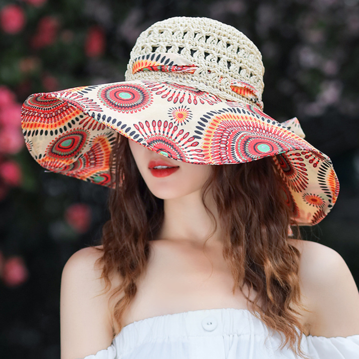 Comfortable%20Women's%20Sun%20Hats%20Women's%20Wide-brimmed%20Sun%20Hats%20Trendy%20Beach%20Hats%20For%20Ladies%20Protective%20Sun%20Hats%20For%20Women%20Stylish%20Summer%20Hats%20For%20Women%20-%20Image%206