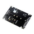 M.2 NGFF to 2.5 Inch SATA SSD/MSATA to SATA Adapter Card Case (B Key for PC Adapter M2 +M Desktop Socket NGFF ).