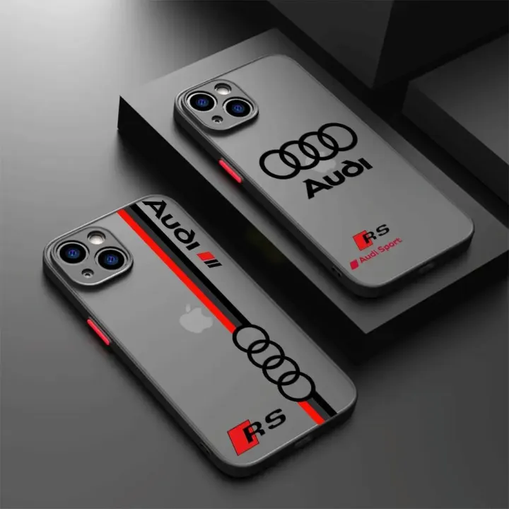 Sports Car A-Audi RS Phone Case for Apple iPhone 13 14 Plus 15 Pro Max 11 Pro 12 Mini XR 8 SE 7 6S XS MAX Matte Shockproof Cover